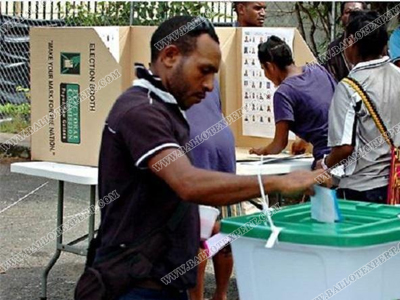 Papua New Guinea ballot box