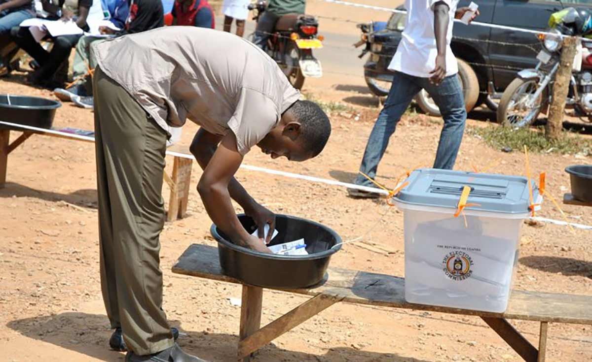45L plastic ballot box Uganda elections
