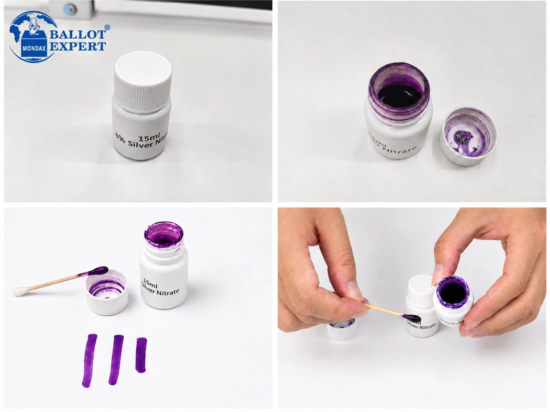 15ml 8% Silver Nitrate Election Ink with Purple Finger Marking