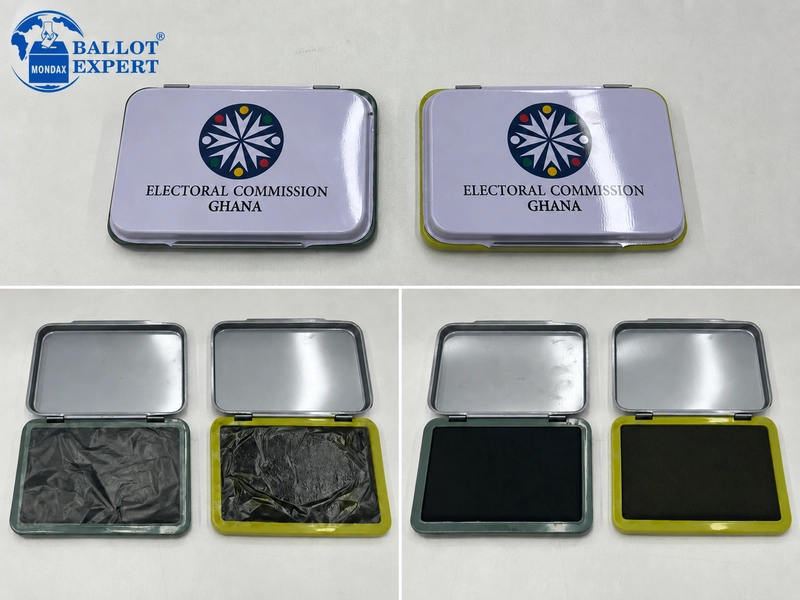 Metal fingerprint ink pad exterior and inner structure Metal fingerprint ink pad exterior and inner structure