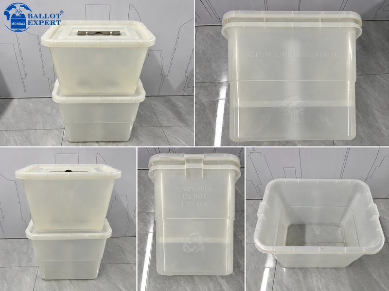 Senegal Custom Plastic Ballot Boxes in 45L and 60L